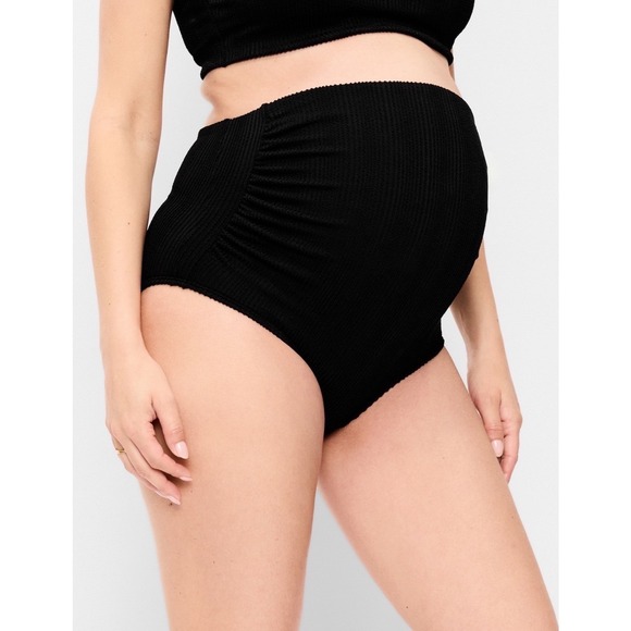 Old Navy Other - Maternity Hi-Waisted Textured Black Swim Bottoms by Old Navy Plus Size XXL